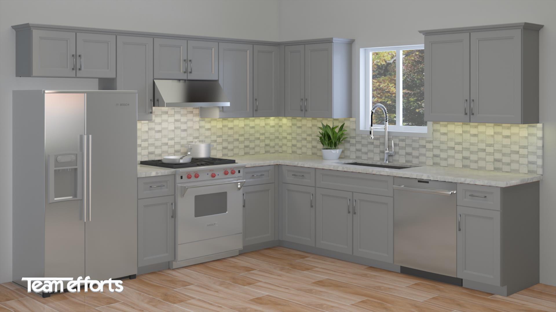 Actual Display for Shaker Silver Grey